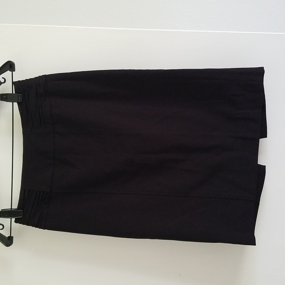 WHBM black pencil skirt with red lining.